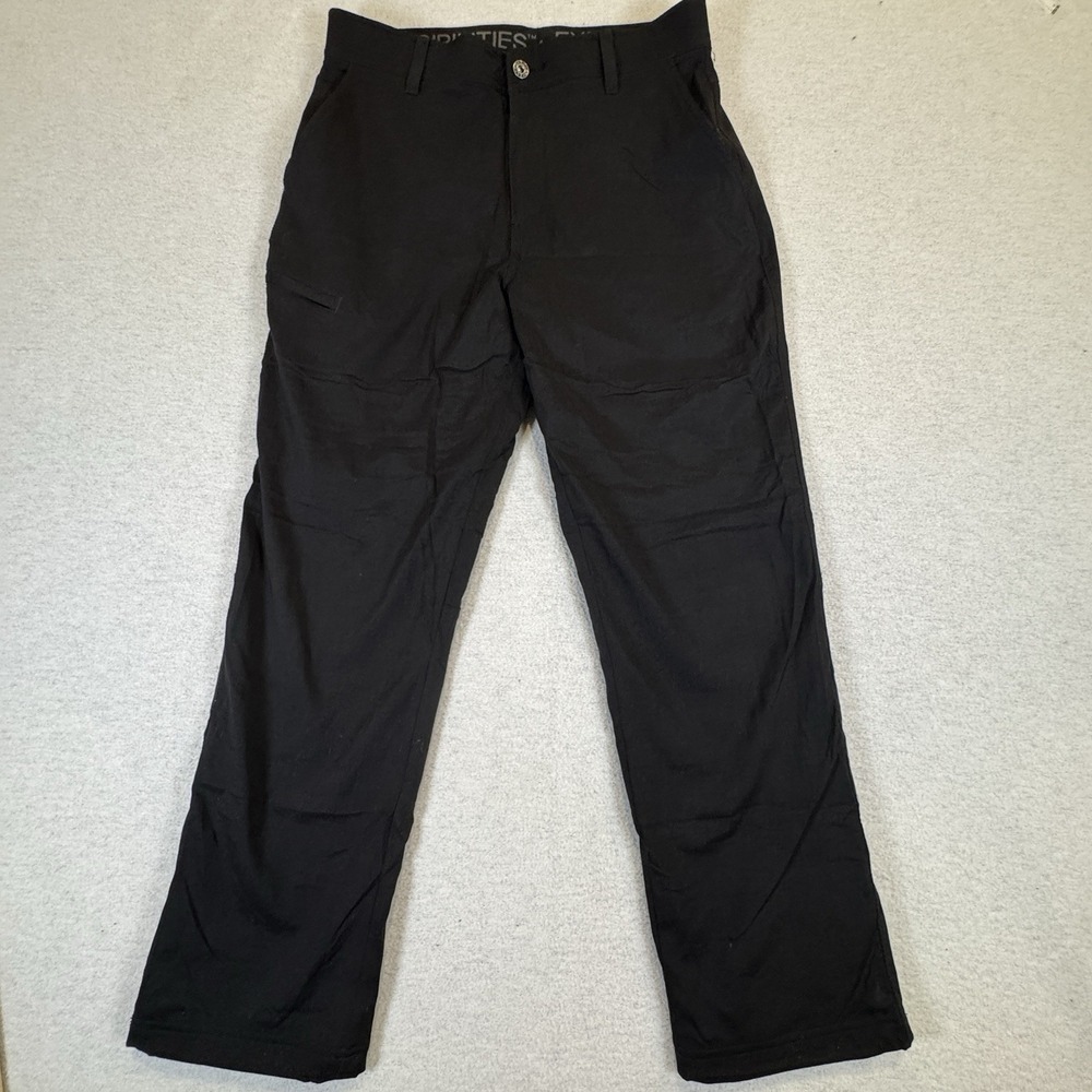 Gerry Fleece‎ Lined Pants Mens 32x30 Black Nylon Stretch Relaxed Fit Snow Hiking